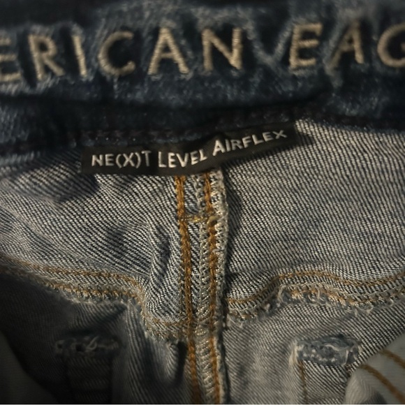 American Eagle Next Level Airflex Slim Fit Jeans Mens Size 28x28 Distressed, GUC - Picture 3 of 8